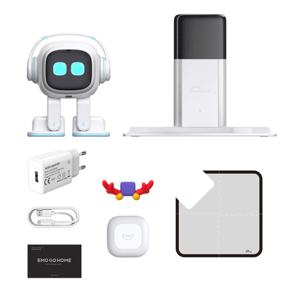 EMO Go Home Robot, AI Desktop Pet with Charging Dock, Living.AI