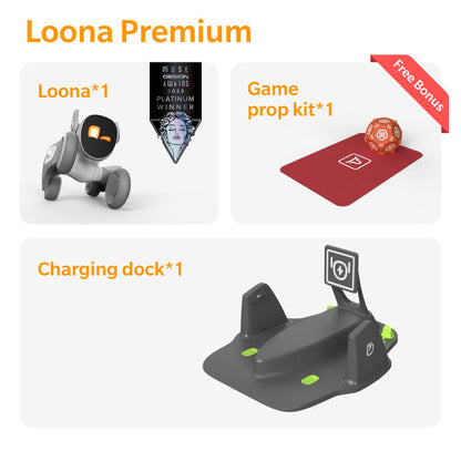 Loona Premium Smart Robot, AI PETBOT med Opladerdock, KEYi Tech