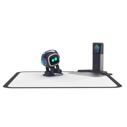 EMO Go Home Robot, AI Desktop Kæledyr med Opladningsdock, Living.AI